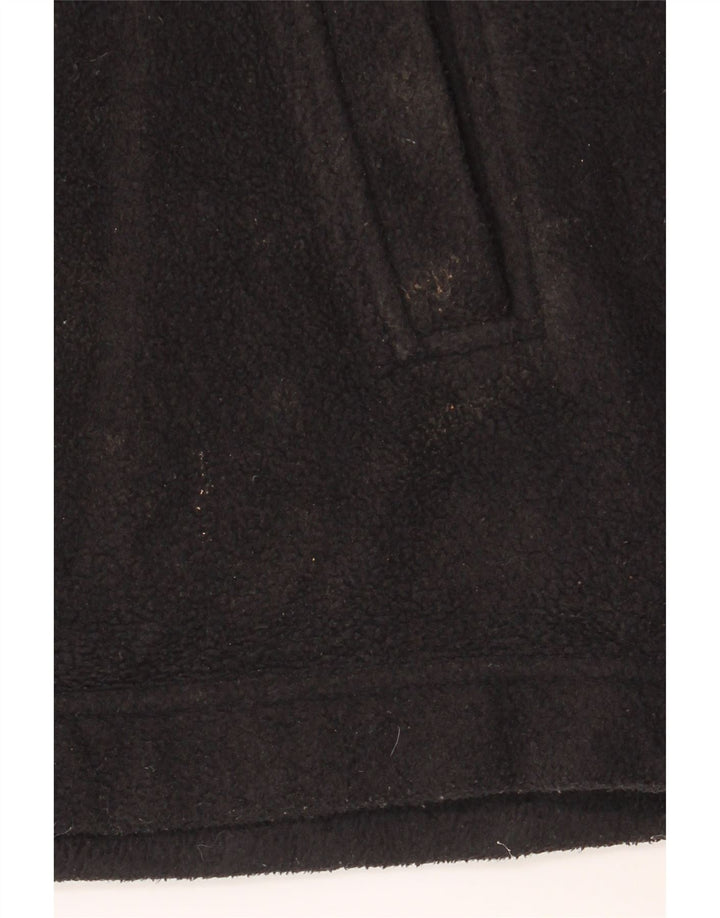 Marks & Spencer Mens Fleece Jacket UK 38 Medium Black Polyester
