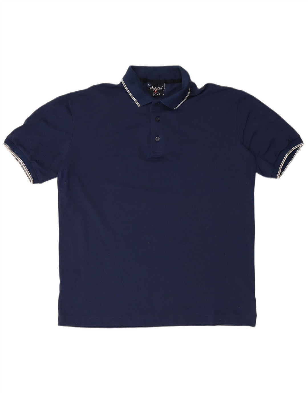 AUSTRALIAN L'ALPINA Mens Polo Shirt IT 54 XL Navy Blue Polyamide