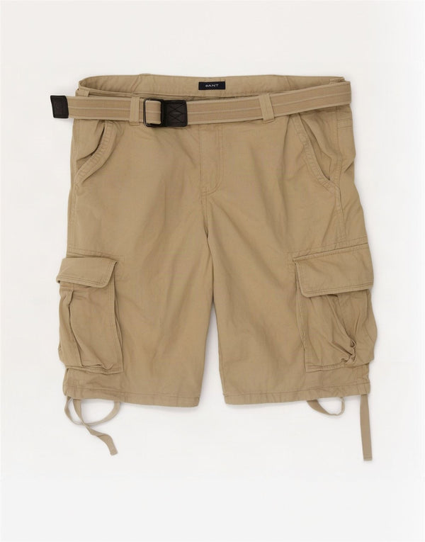 Gant Mens Cargo Shorts W36 Large Beige Cotton