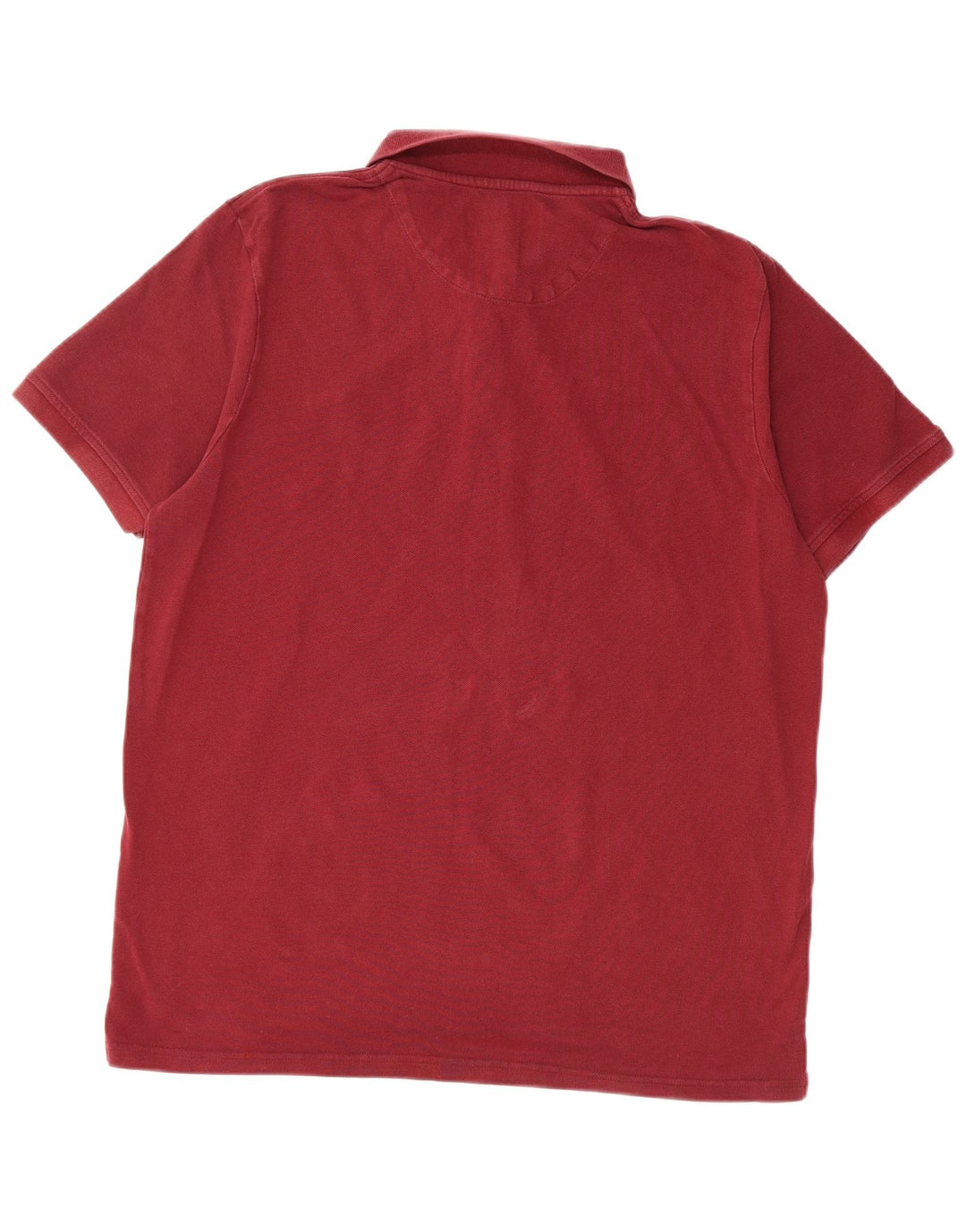 LYLE & SCOTT Mens Polo Shirt XL Maroon Cotton