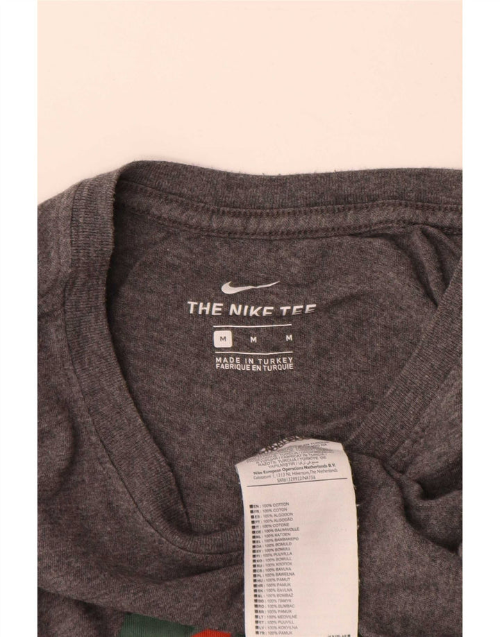 Nike Mens Graphic T-Shirt Top Medium Grey Cotton