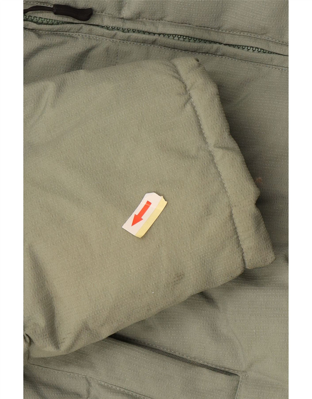 Fila Mens Hooded Padded Jacket UK 44 2XL Green Colourblock