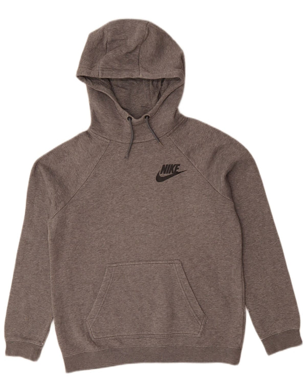 Nike Mens Hoodie Jumper Small Grey Flecked Cotton