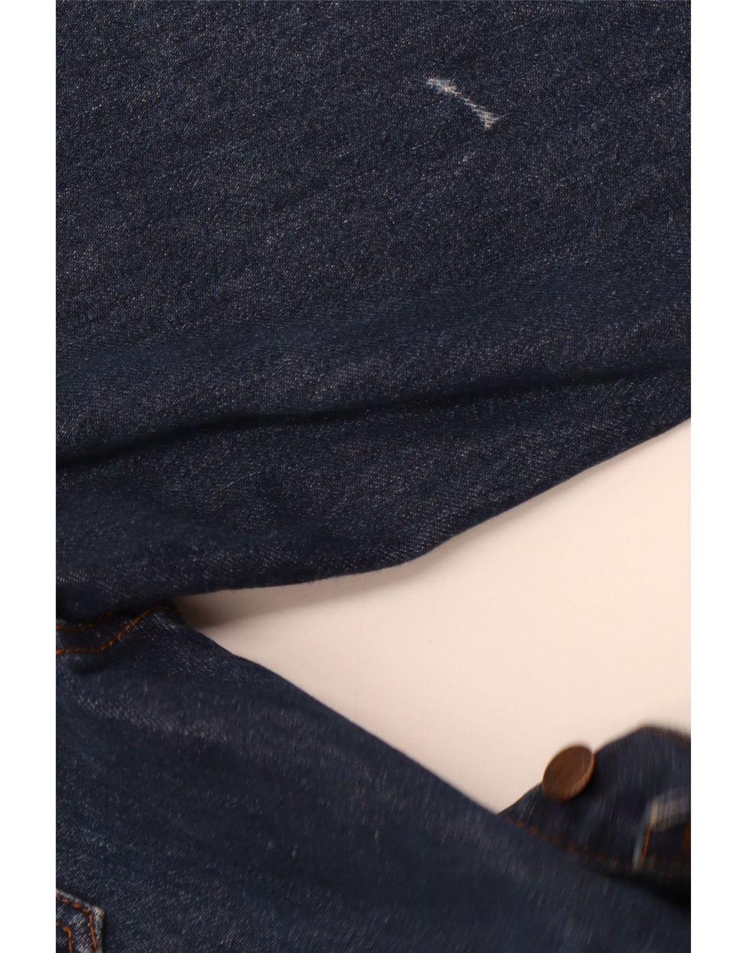 WRANGLER Mens Denim Jacket UK 40 Large Navy Blue Cotton