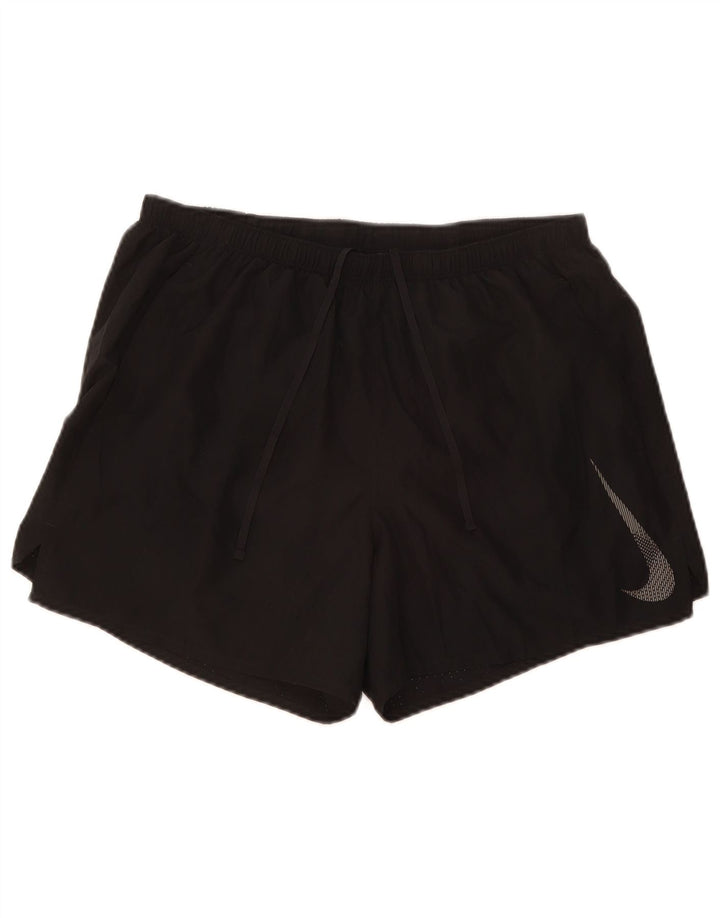 Nike Mens Dri Fit Graphic Sport Shorts Large  Black Polyester