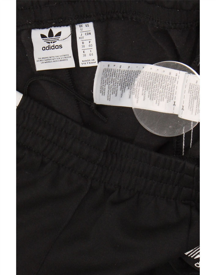 ADIDAS Womens Tracksuit Trousers UK 12 Medium Black Polyester Vintage Adidas and Second-Hand Adidas from Messina Hembry 