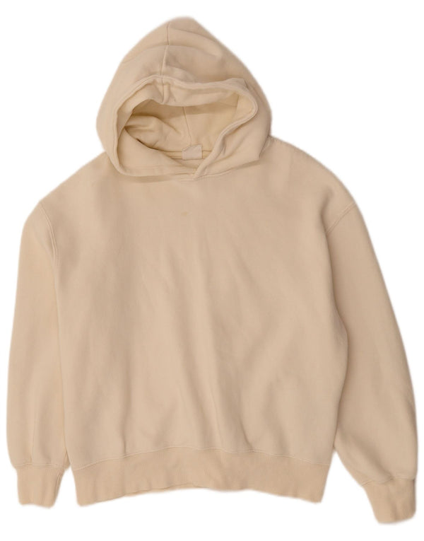 ZARA Girls Hoodie Jumper 13-14 Years Off White Cotton