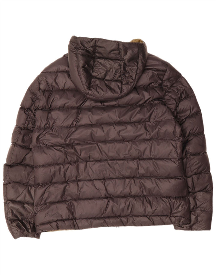 Blauer Mens Hooded Padded Jacket UK 44 2XL Black Polyamide