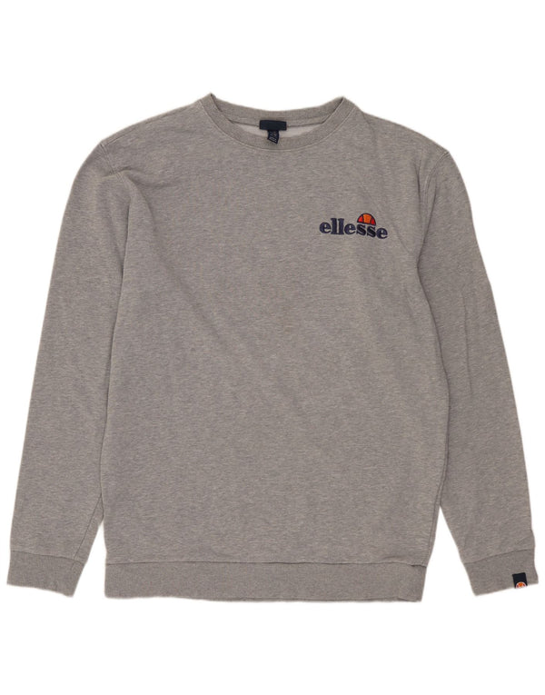 ELLESSE Mens Sweatshirt Jumper Medium Grey Cotton