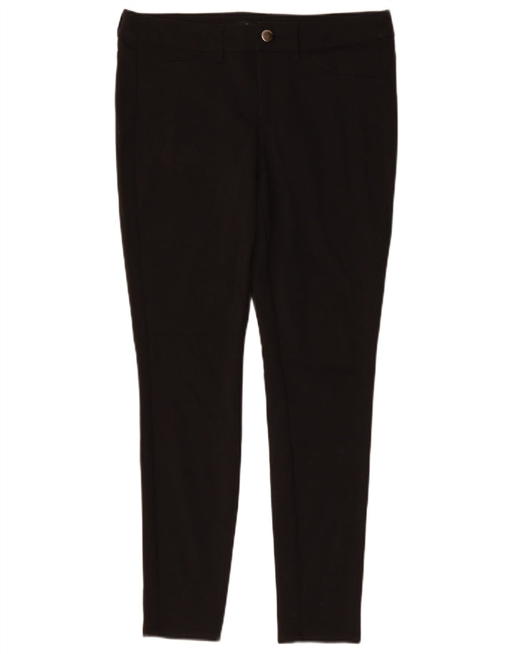 MOSSIMO Womens Skinny Casual Trousers US 8 Medium W30 L29 Black Polyester