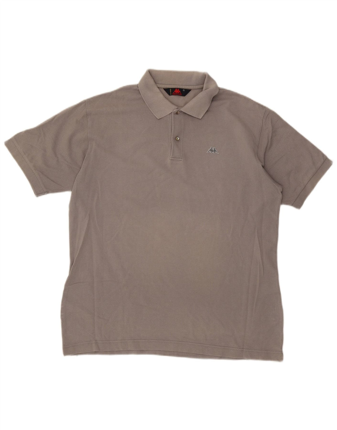 Kappa Mens Polo Shirt XL Grey Cotton