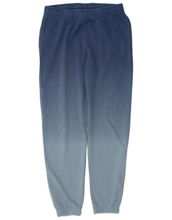 Nike Mens Tracksuit Trousers Joggers Medium  Blue Colourblock Cotton