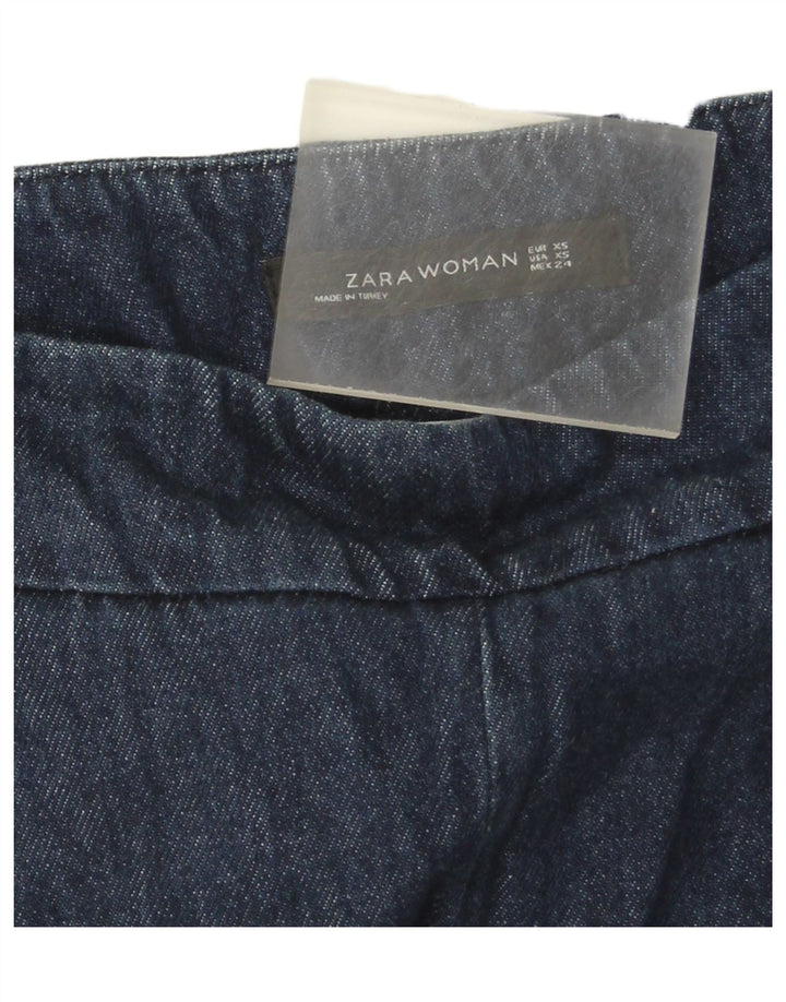 Zara Womens Bootcut Jeans XS W24 L26 Navy Blue