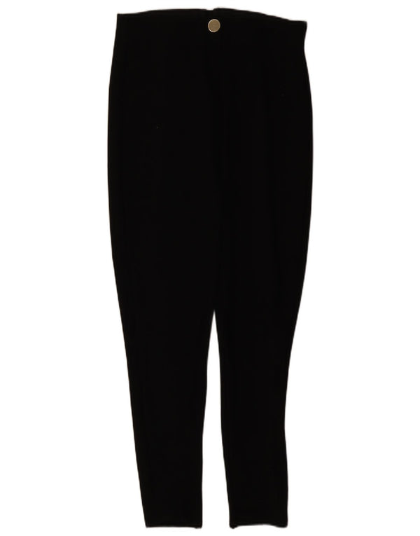 Zara Womens Tapered Casual Trousers XL W32 L28 Black