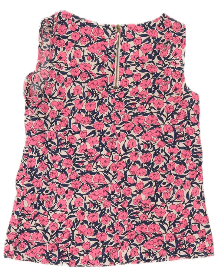 Oasis Womens Blouse Top UK 10 Small  Pink Floral Polyester