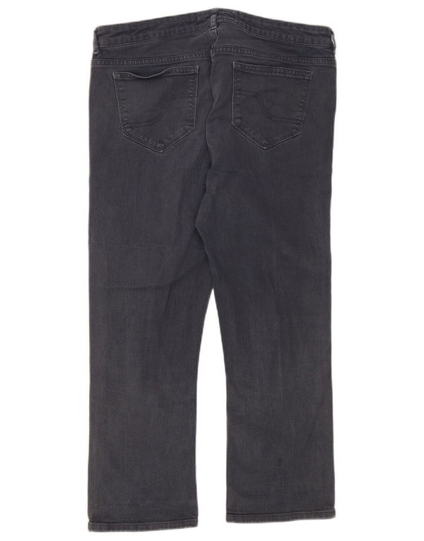 Fat Face Womens Cropped Jeans UK 12 Medium W32 L22 Grey Cotton