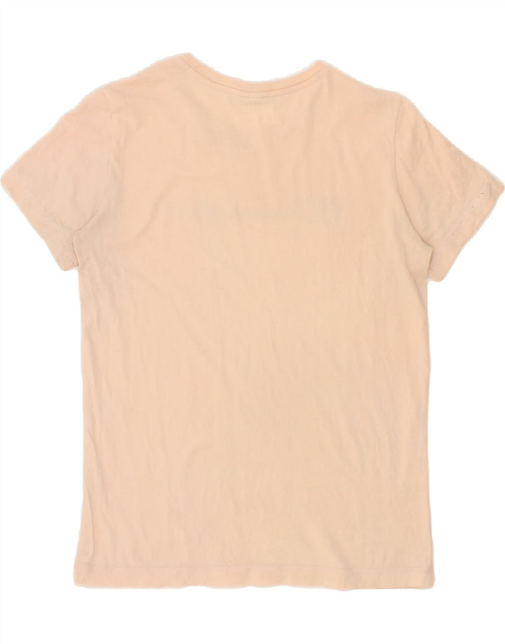 CHAMPION Womens Graphic T-Shirt Top UK 14 Medium Beige Vintage Champion and Second-Hand Champion from Messina Hembry 