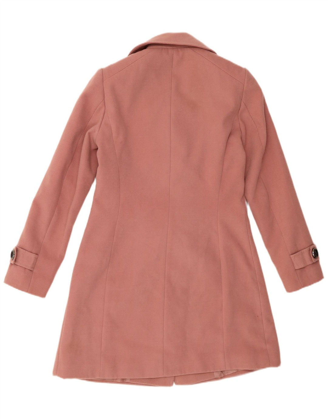 Miss Selfridge Womens Overcoat UK 10 Small Pink Polyester