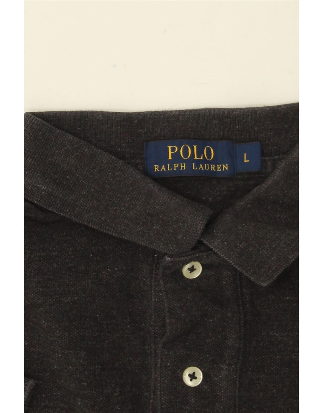POLO RALPH LAUREN Mens Polo Shirt Large Grey