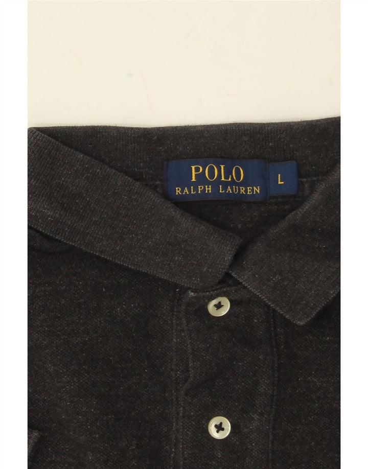 POLO RALPH LAUREN Mens Polo Shirt Large Grey