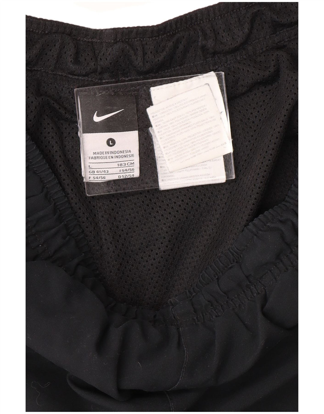 NIKE Mens Tracksuit Trousers Joggers UK 41/43 Large Black Colourblock