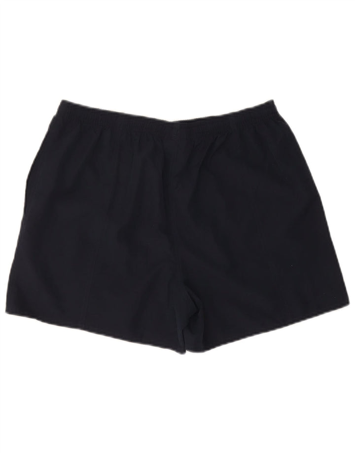 Reebok Womens Sport Shorts UK 14 Large  Navy Blue Polyester