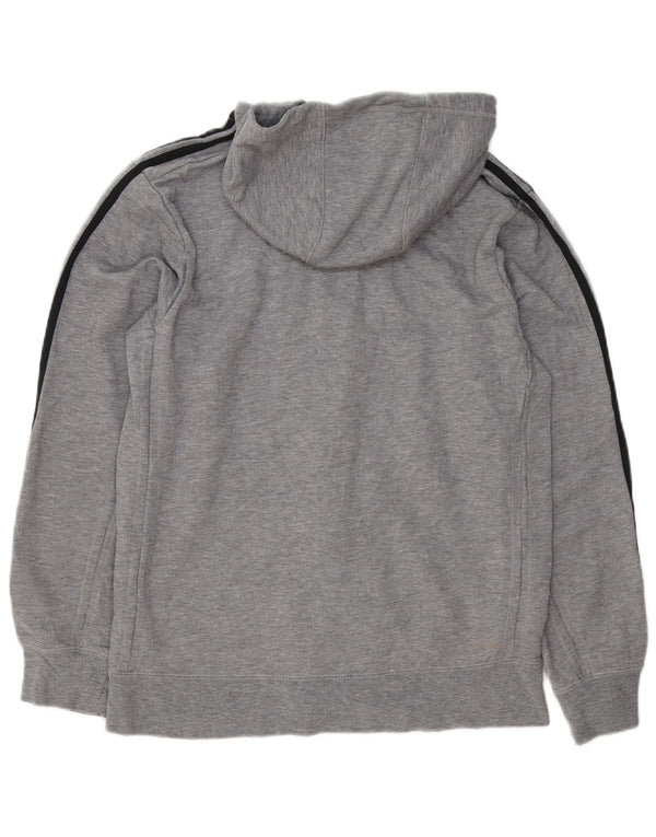 Adidas Mens Zip Hoodie Sweater Medium Grey Cotton