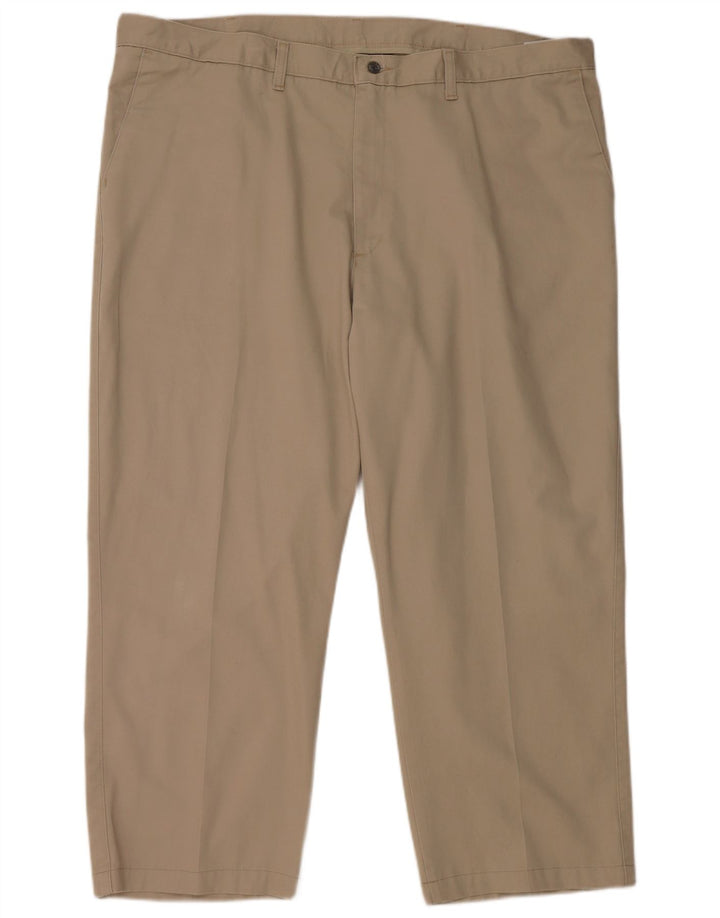 LEE Mens Straight Chino Trousers W44 L27 Beige Cotton