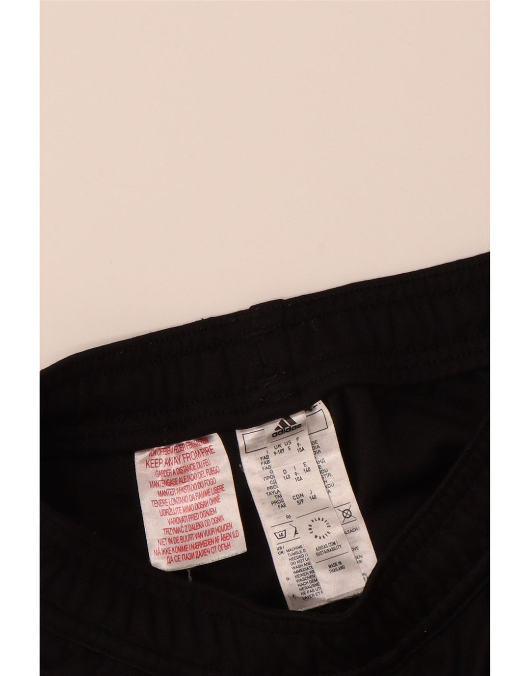 ADIDAS Boys Aeroready Tracksuit Trousers 9-10 Years  Black Polyester