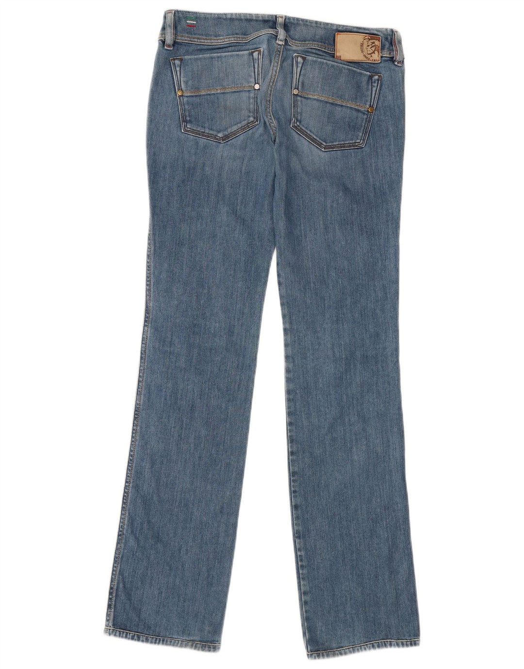 DIESEL Womens Reckfly Straight Jeans W29 L32 Blue Cotton