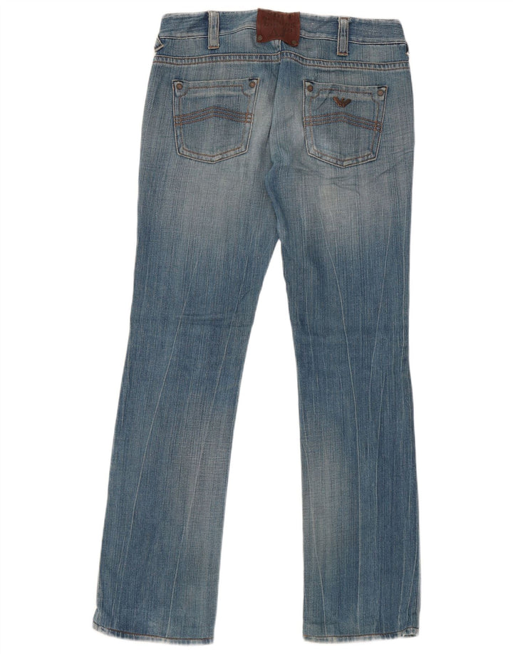 Armani Womens Straight Jeans W27 L31 Blue Cotton