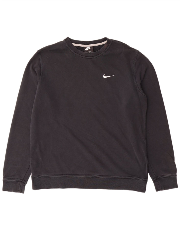 NIKE Mens Sweatshirt Jumper XL Black Cotton
