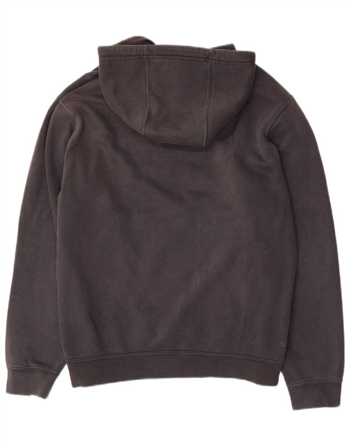 Nike Mens Graphic Hoodie Jumper Medium Black Colourblock Polyester
