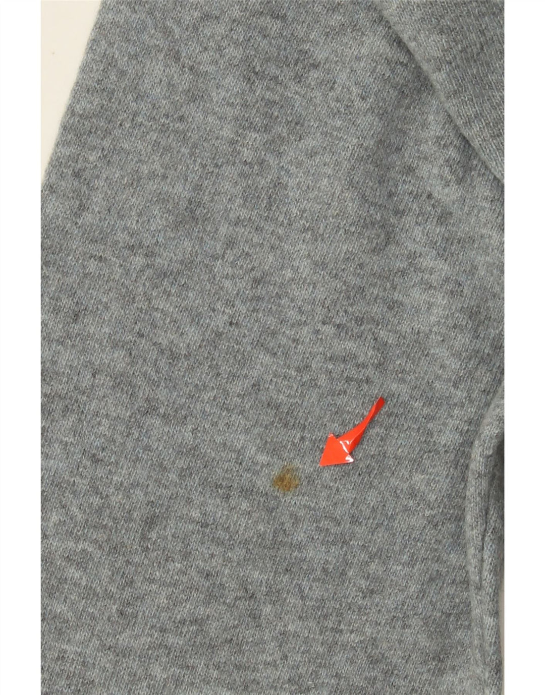 BENETTON Mens Roll Neck Jumper Sweater Large Grey Argyle/Diamond Wool