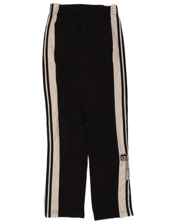 Adidas Womens Graphic Tracksuit Trousers UK 8 Small Black Colourblock