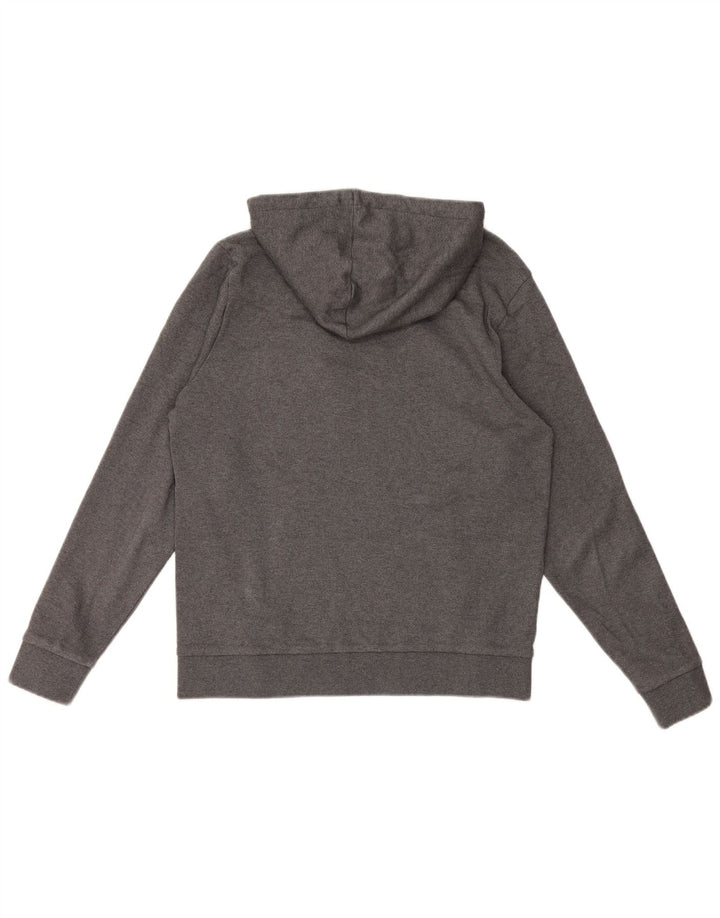 Hugo Boss Mens Graphic Hoodie Jumper Medium Grey Cotton