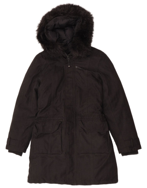 Mountain Warehouse Womens Hooded Padded Coat UK 10 Small Black Polyester