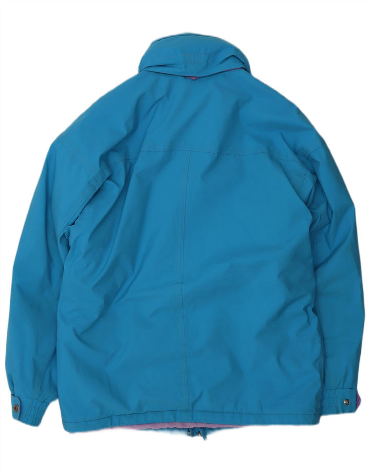 Bailo Mens Gore-Tex Hooded Loose Fit Ski Jacket IT 46 Small Blue Polyamide