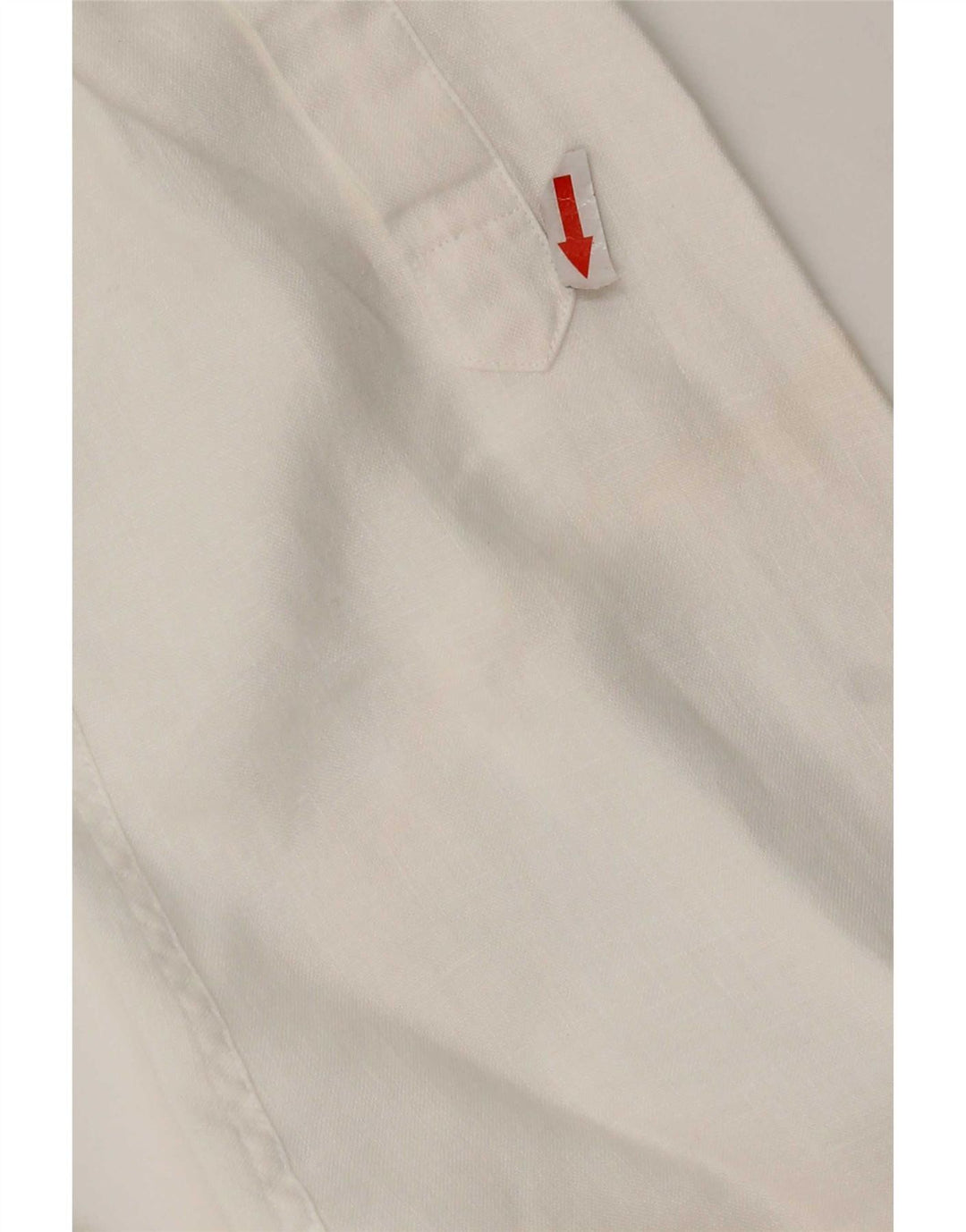 Jaeger Mens Shirt Medium White Linen