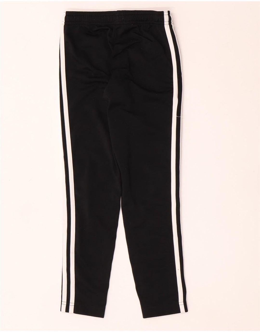 Adidas Boys Tracksuit Trousers 7-8 Years Black Polyester