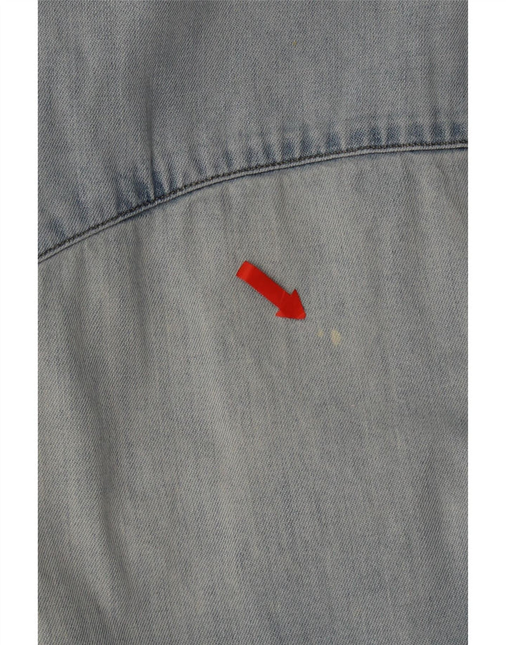 Levi's Mens Denim Shirt Medium Blue Cotton