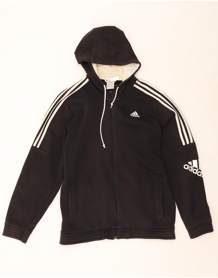 Nike Mens Graphic Zip Hoodie Sweater Large Black Polyester