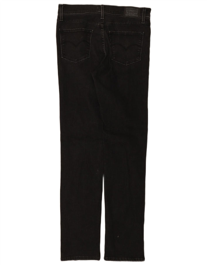 Levi's Womens 312 Shaping Slim Jeans W29 L32 Black Cotton