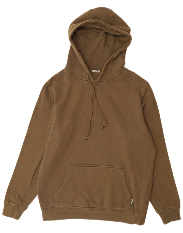 URBAN CLASSICS Mens Hoodie Jumper Large Khaki Cotton