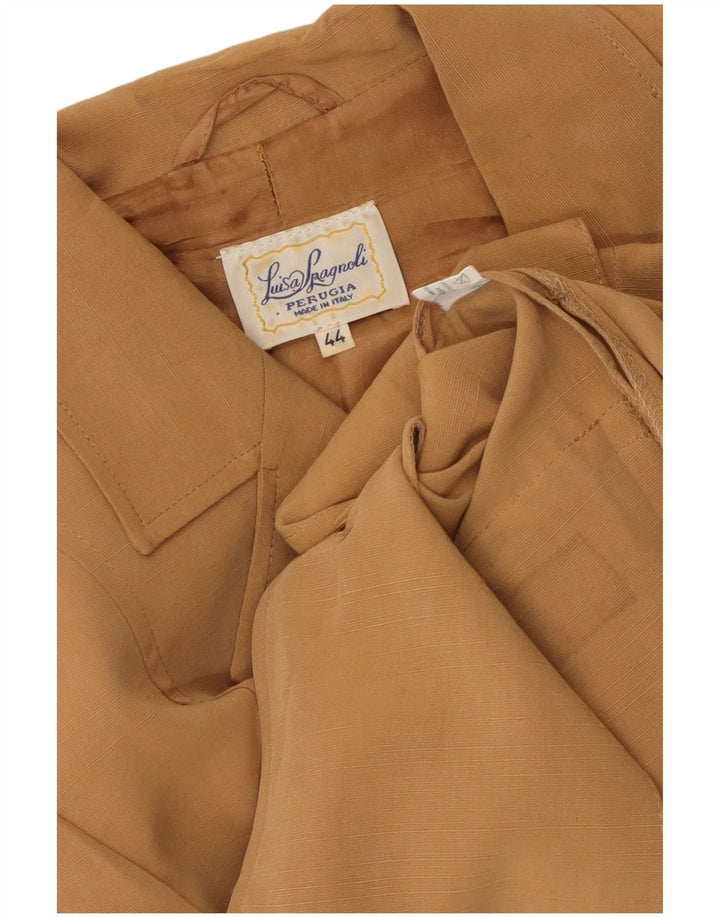 LUISA SPAGNOLI Womens Perugia 5 Button Blazer Jacket IT 44 Medium Beige