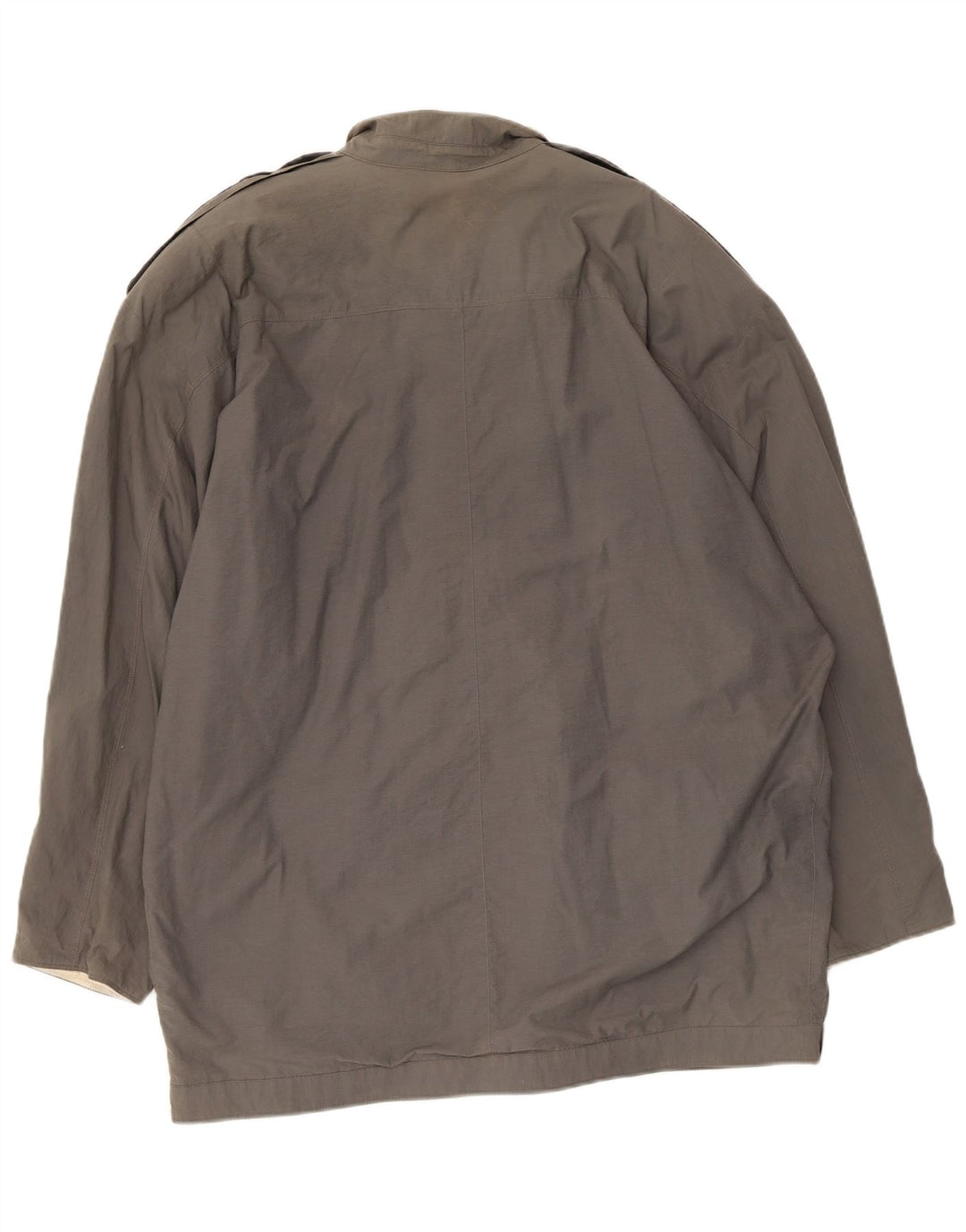 Compagnia Mens Military Jacket IT 50 Large Grey Cotton