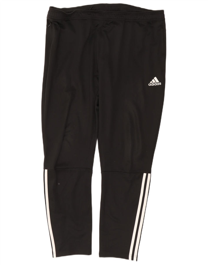 Adidas Mens Tracksuit Trousers 2XL Black Polyester Sports
