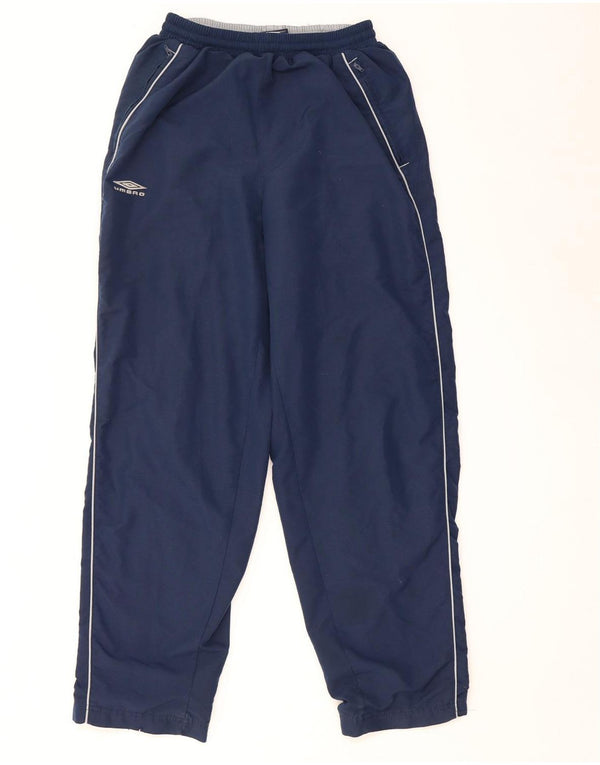 Umbro Mens Tracksuit Trousers Medium Navy Blue Polyester