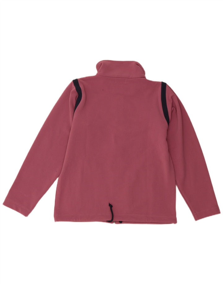 Kappa Womens Tracksuit Top Jacket UK 10 Small Pink Colourblock Polyester