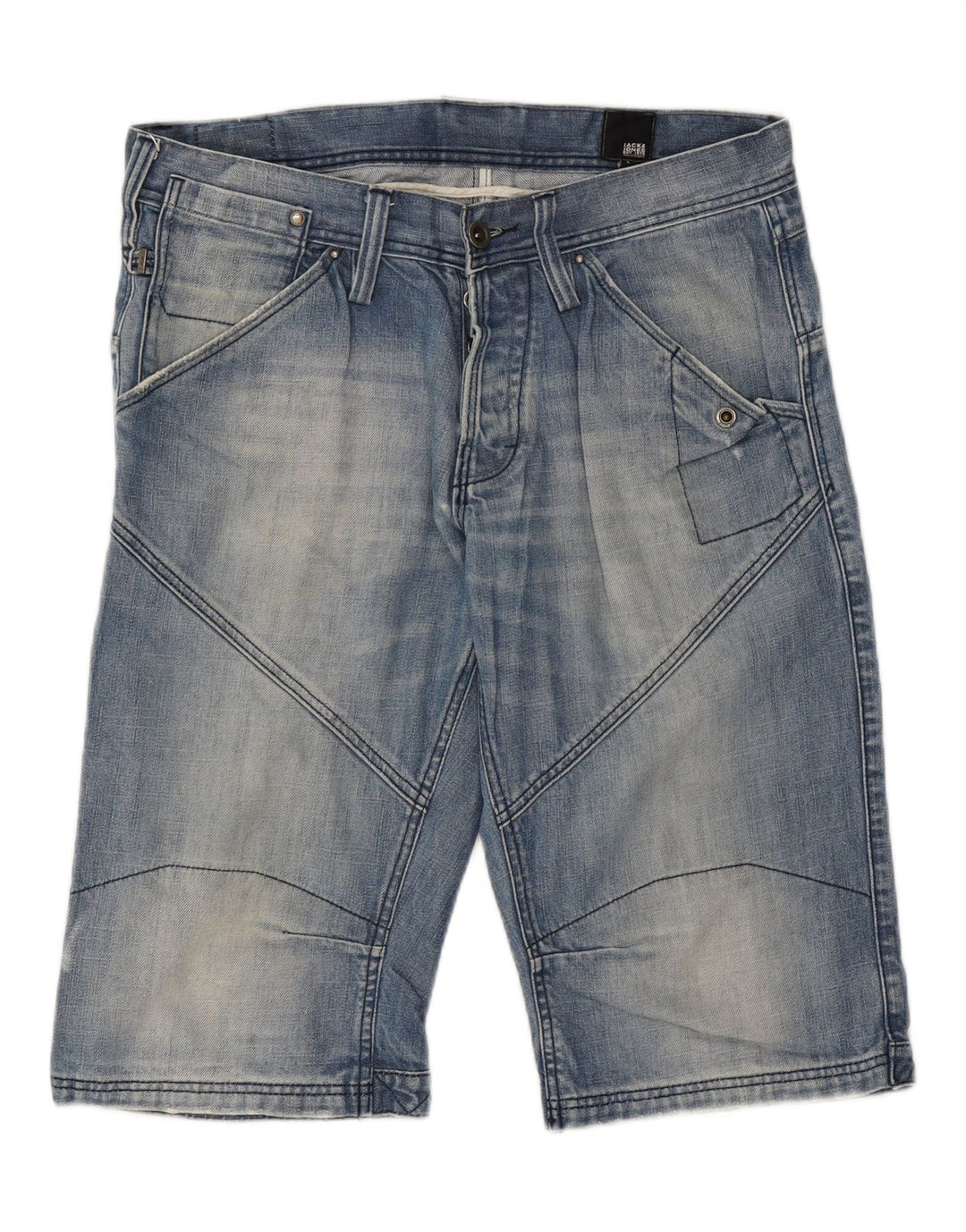 JACK & JONES Mens Denim Shorts Large W34  Blue